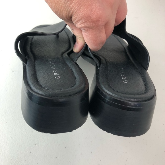 Grey City Black Sandals Size 6 M - Picture 5 of 8